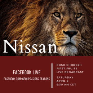 First Fruits LIVE Broadcast: Nissan 5782 @ Faceook LIVE - Signs & Season Group Page