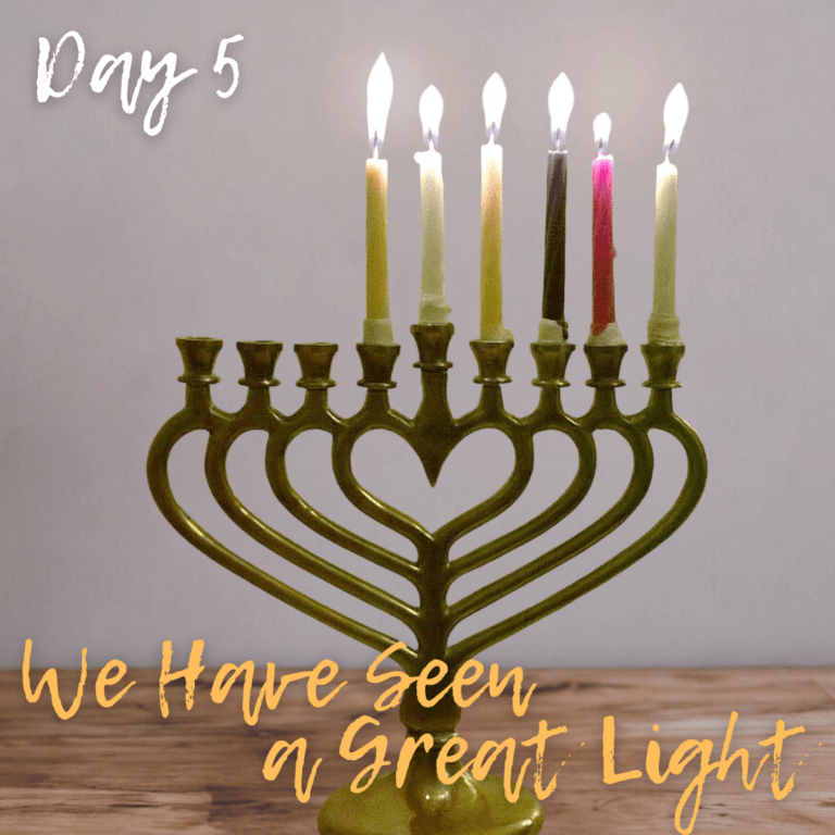 Hanukkah Day 5: We Have Seen a Great Light